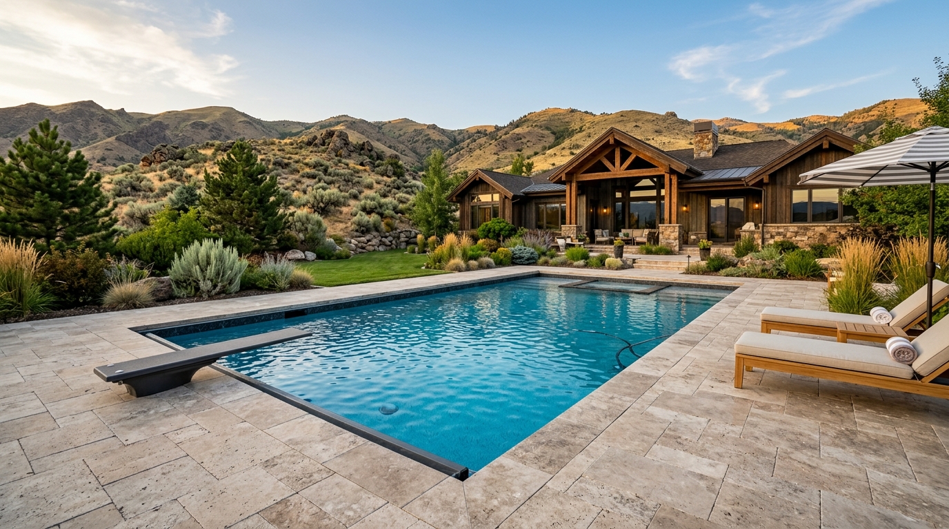 Typical Idaho pool build