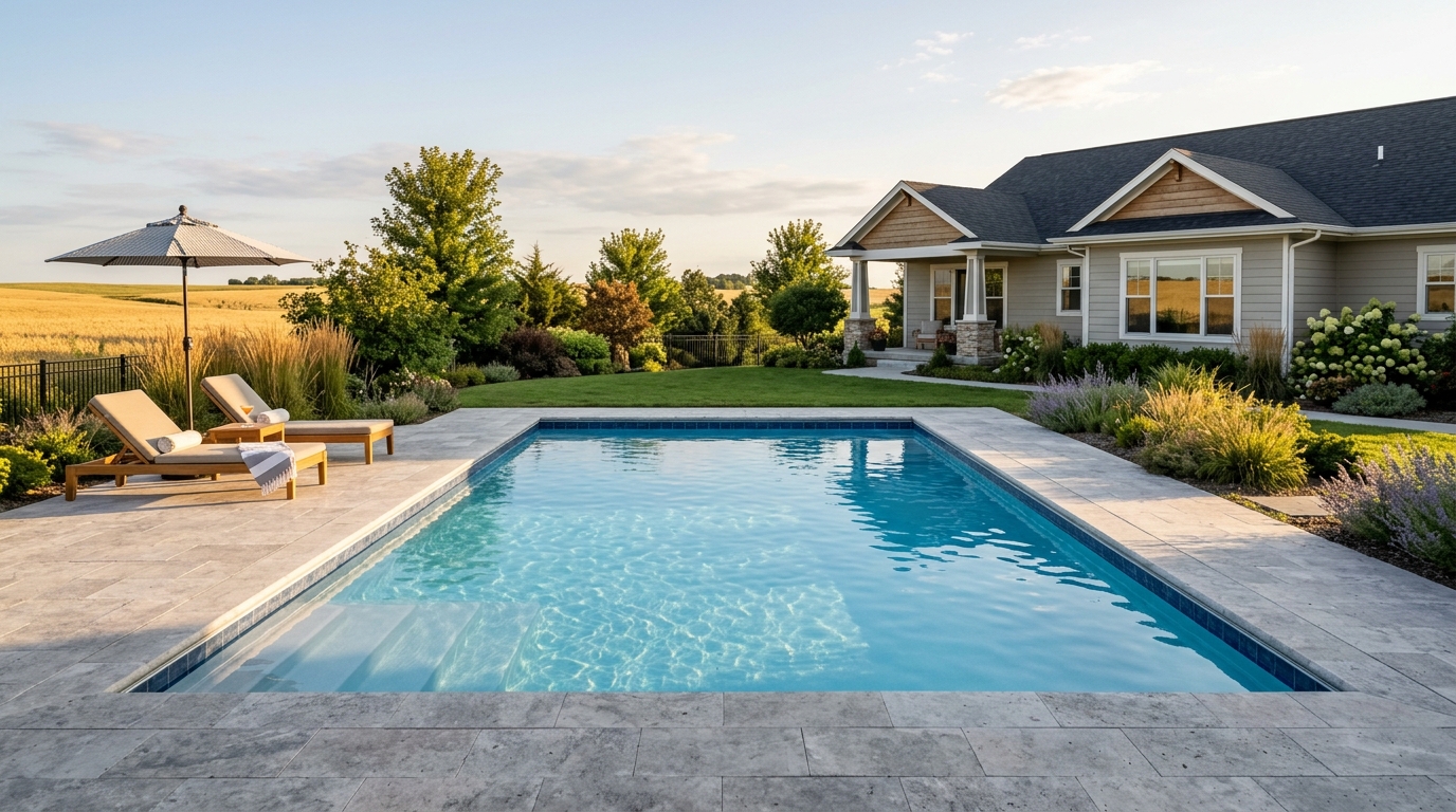 Typical Kansas pool build