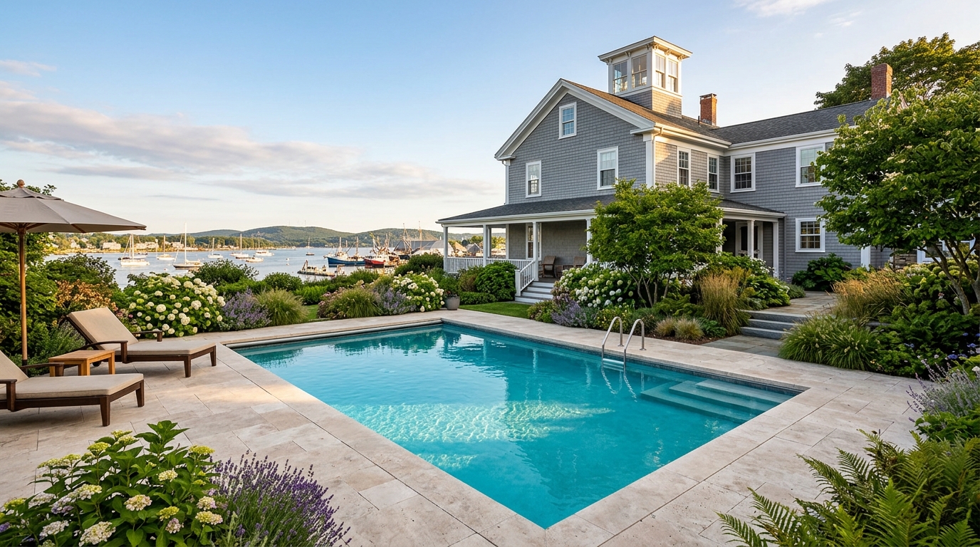Typical Maine pool build