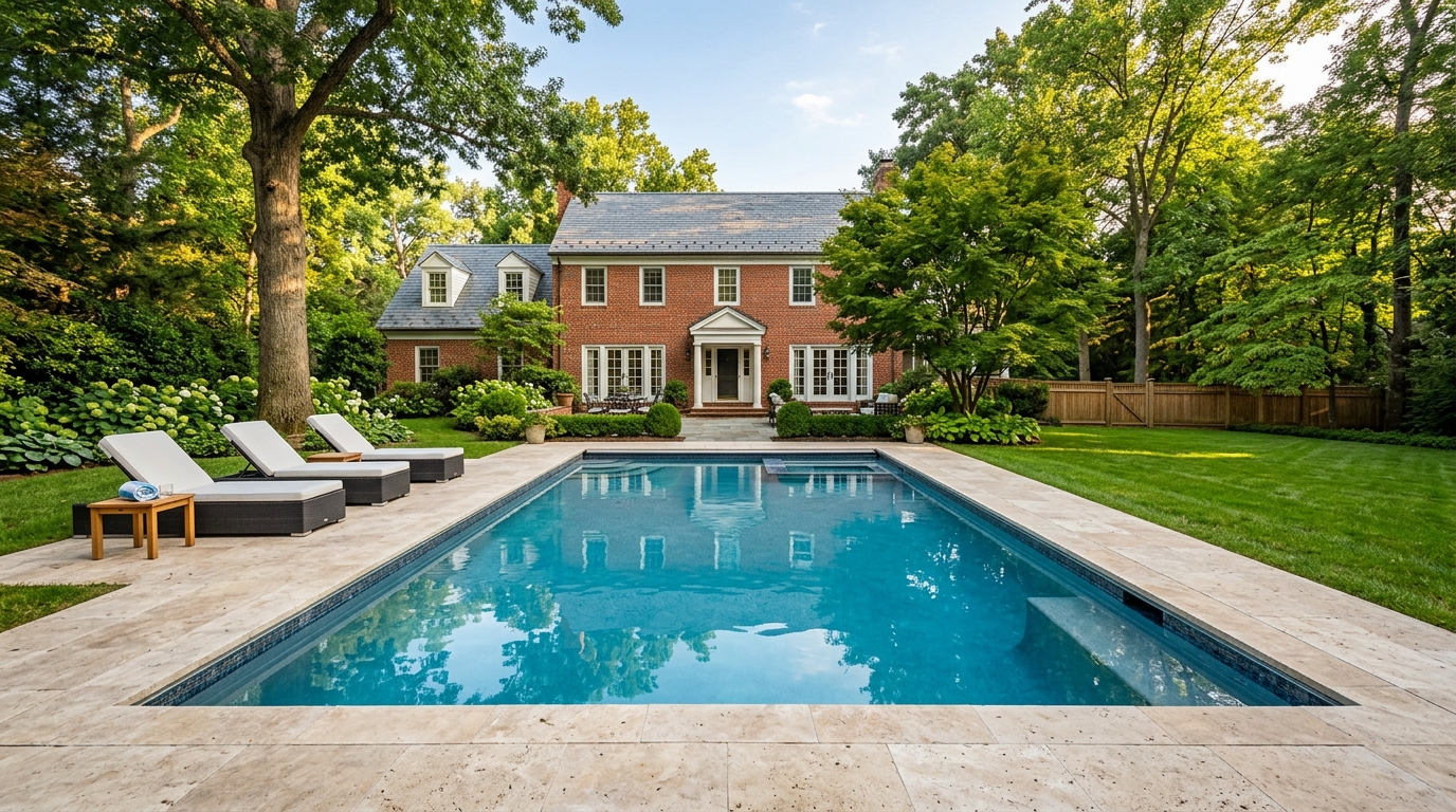 Typical Maryland pool build