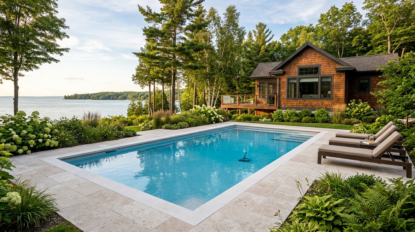 Typical Michigan pool build