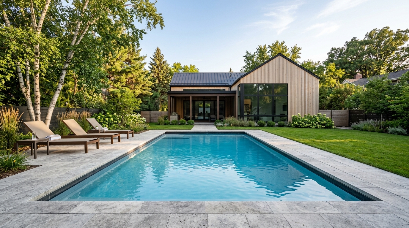 Typical Minnesota pool build