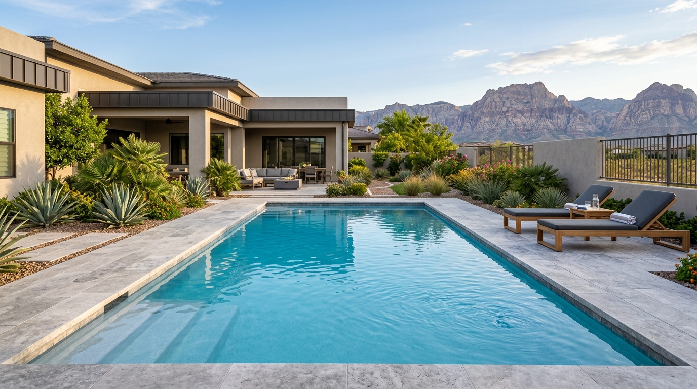 Typical Nevada pool build