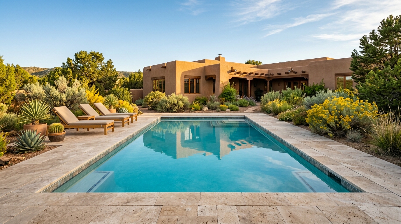 Typical New Mexico pool build