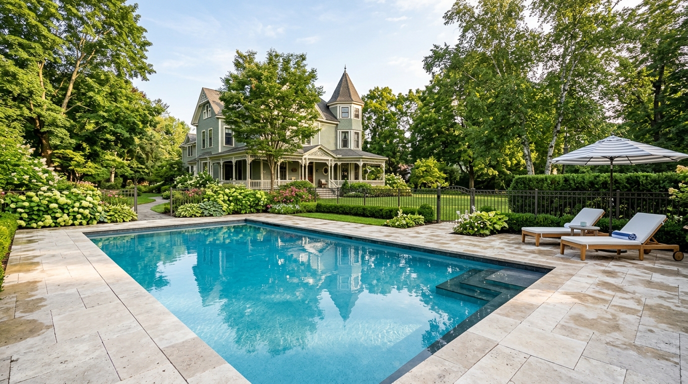 Typical New York pool build