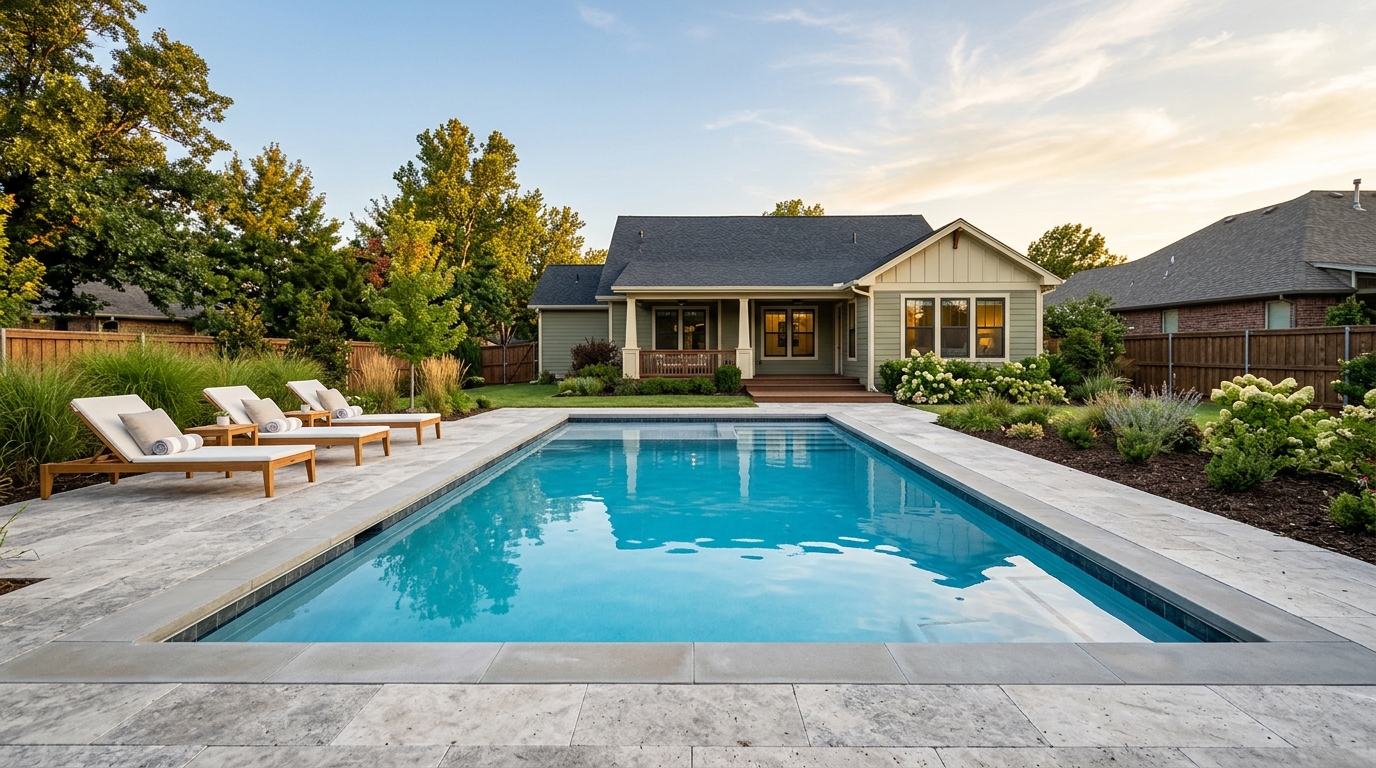 Typical Oklahoma pool build