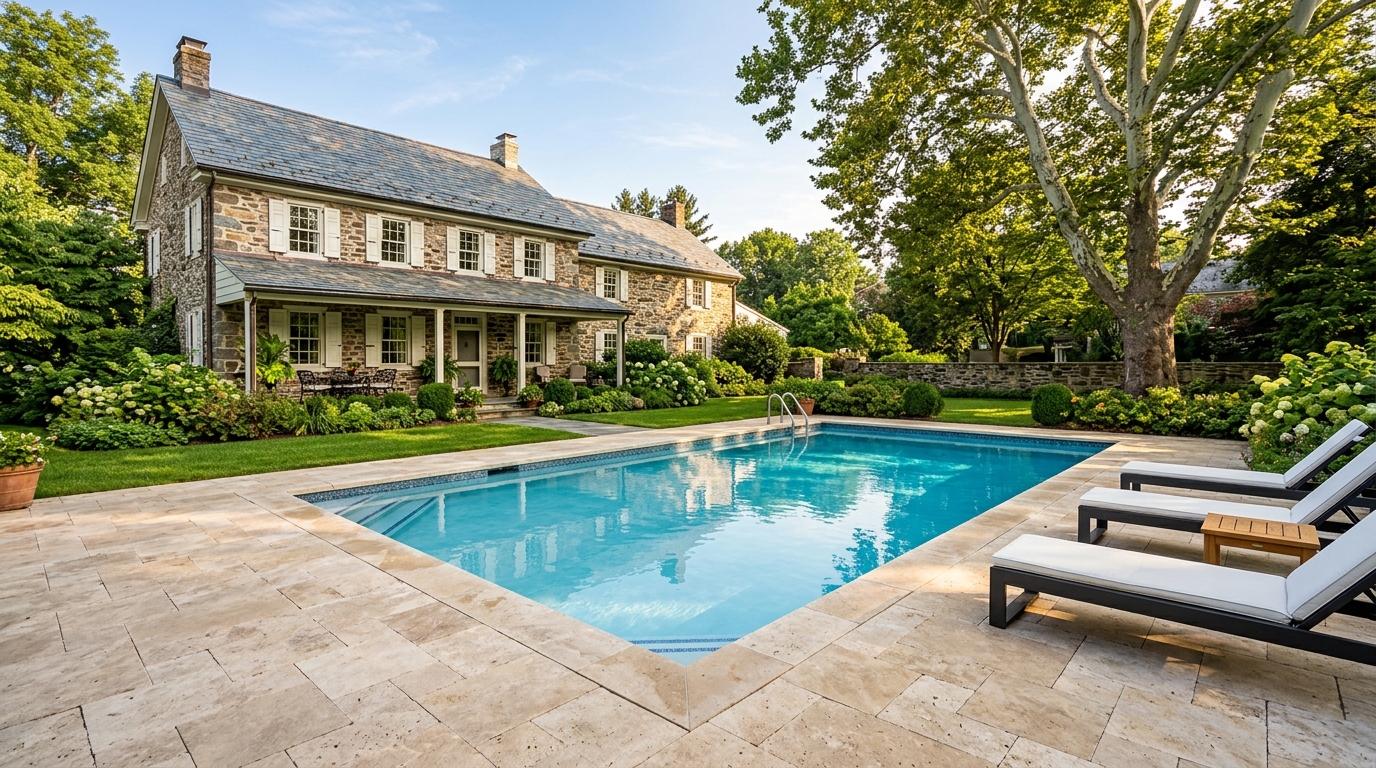 Typical Pennsylvania pool build